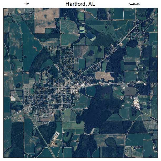 Hartford, AL air photo map