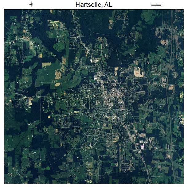 Hartselle, AL air photo map