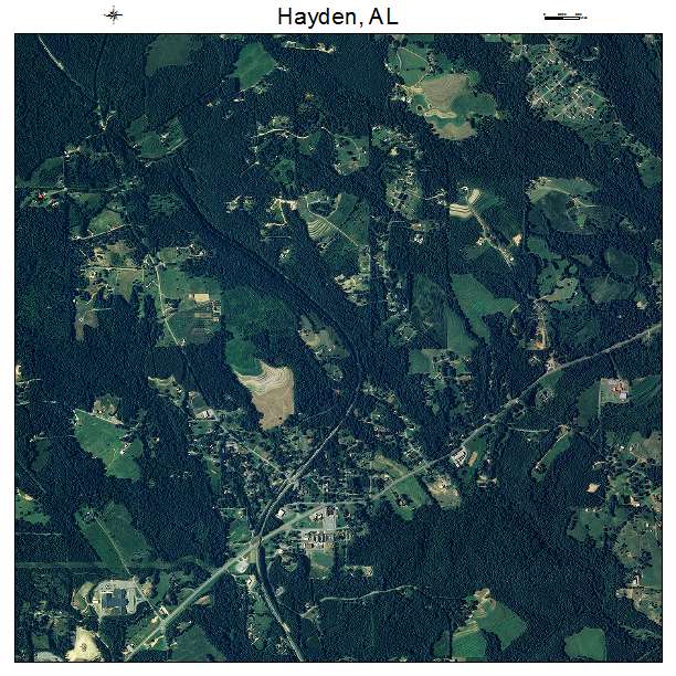 Hayden, AL air photo map