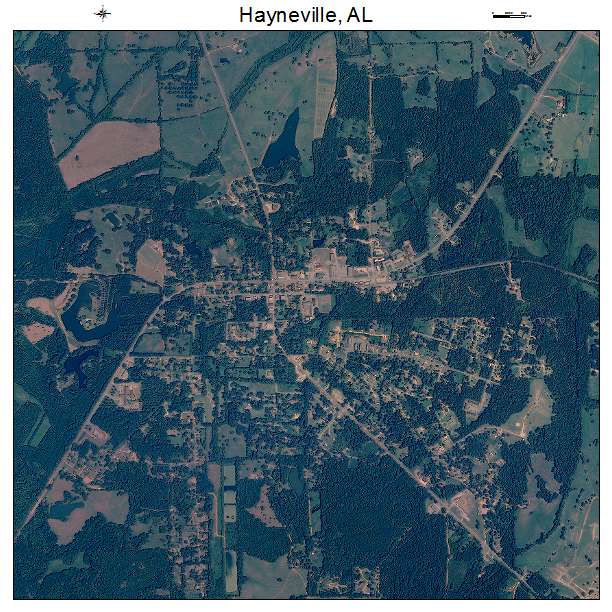 Hayneville, AL air photo map