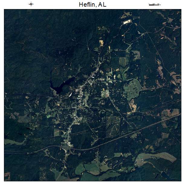 Heflin, AL air photo map