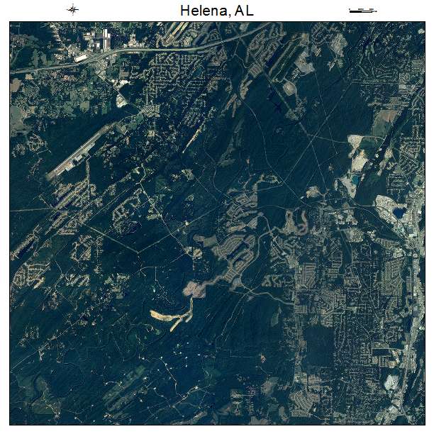 Helena, AL air photo map