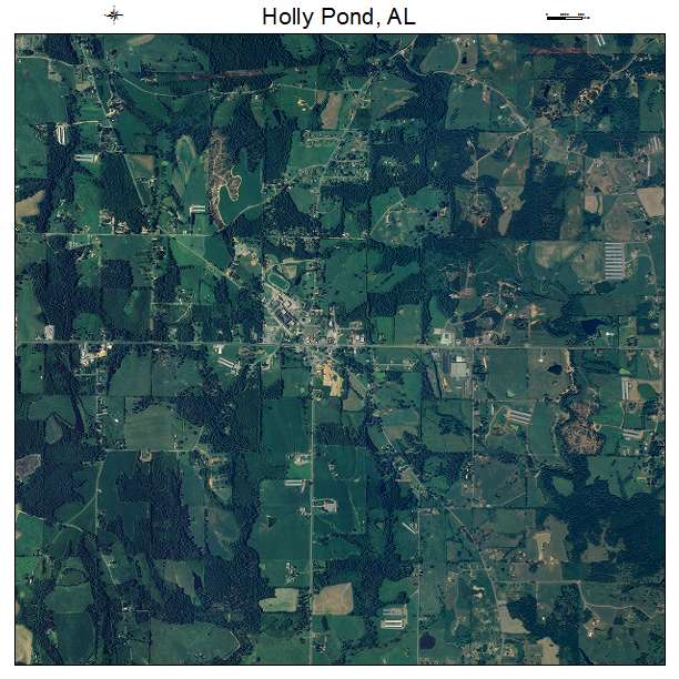 Holly Pond, AL air photo map