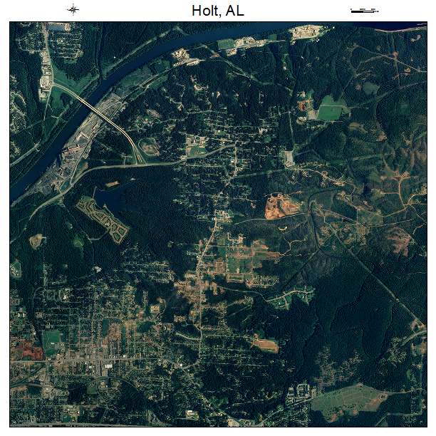 Holt, AL air photo map