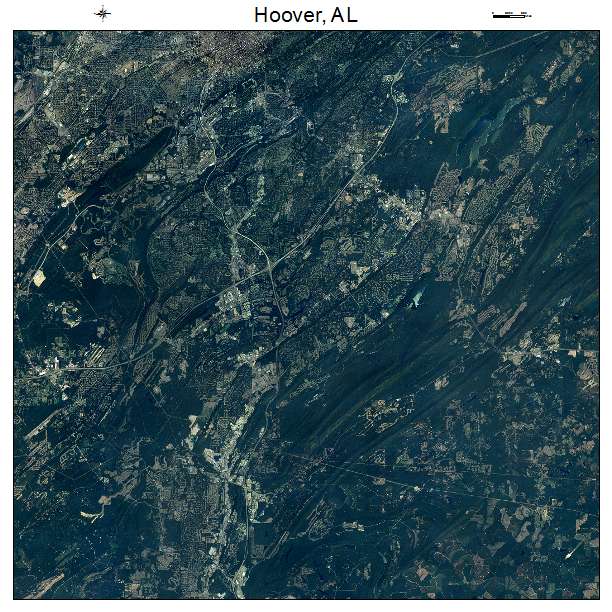 Hoover, AL air photo map