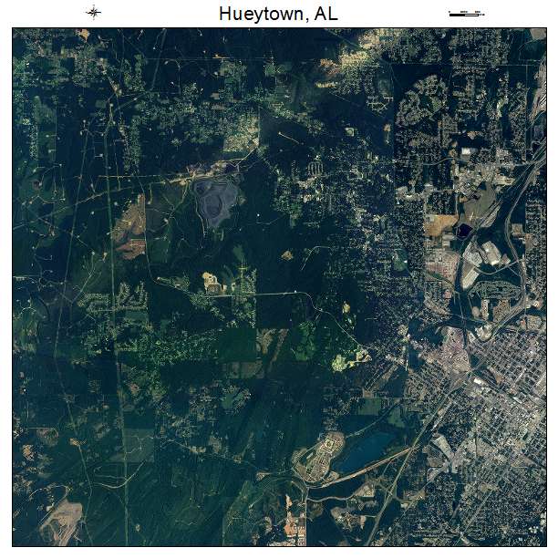 Hueytown, AL air photo map