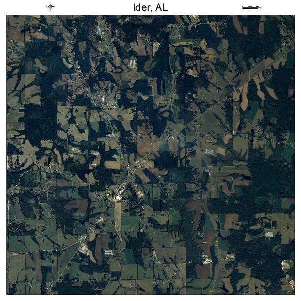 Ider, AL air photo map