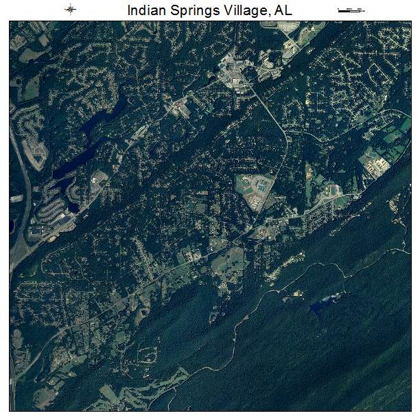 Indian Springs Village, AL air photo map
