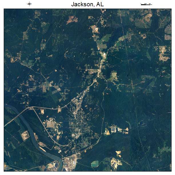 Jackson, AL air photo map