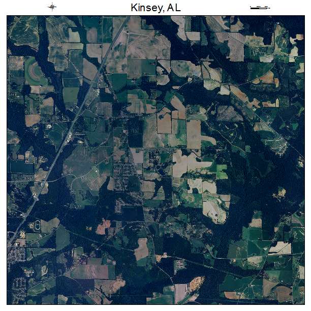 Kinsey, AL air photo map