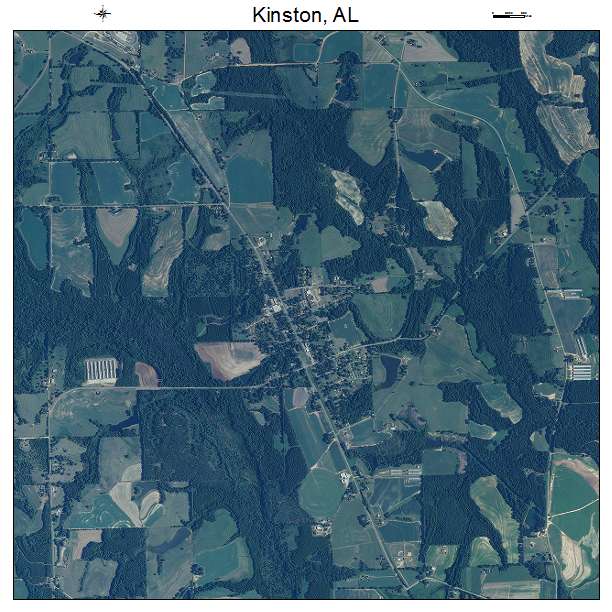 Kinston, AL air photo map