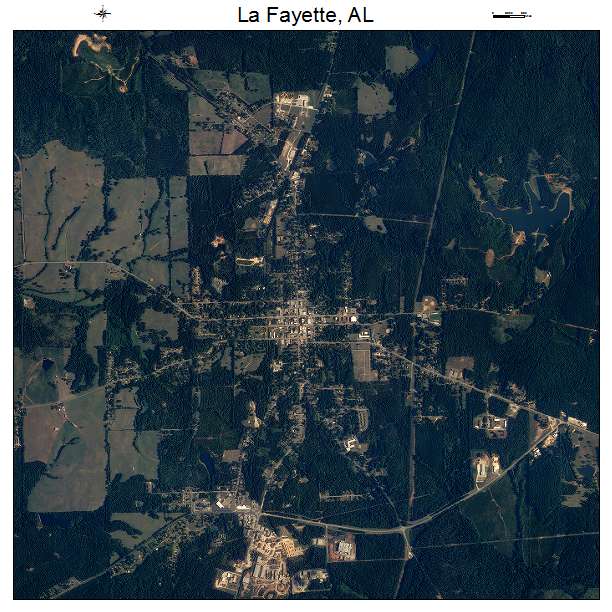 La Fayette, AL air photo map