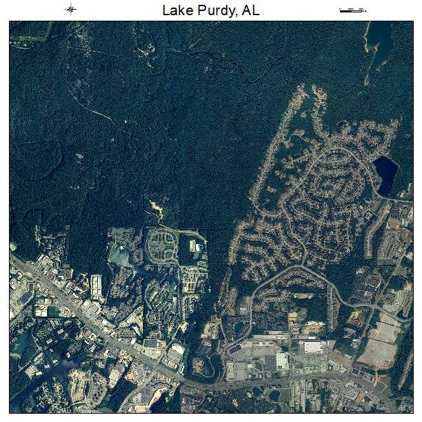 Lake Purdy, AL air photo map