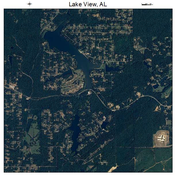 Lake View, AL air photo map