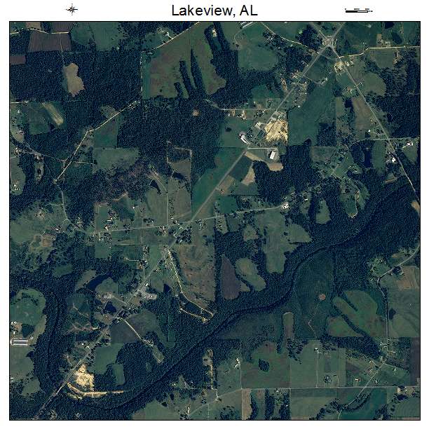 Lakeview, AL air photo map