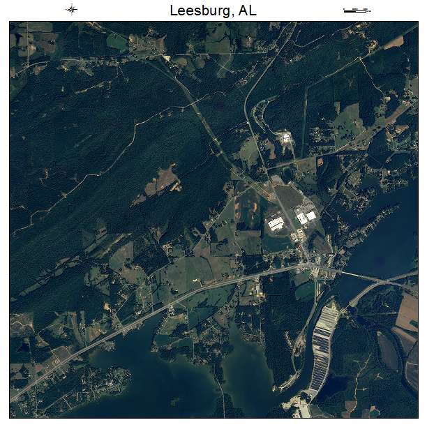 Leesburg, AL air photo map