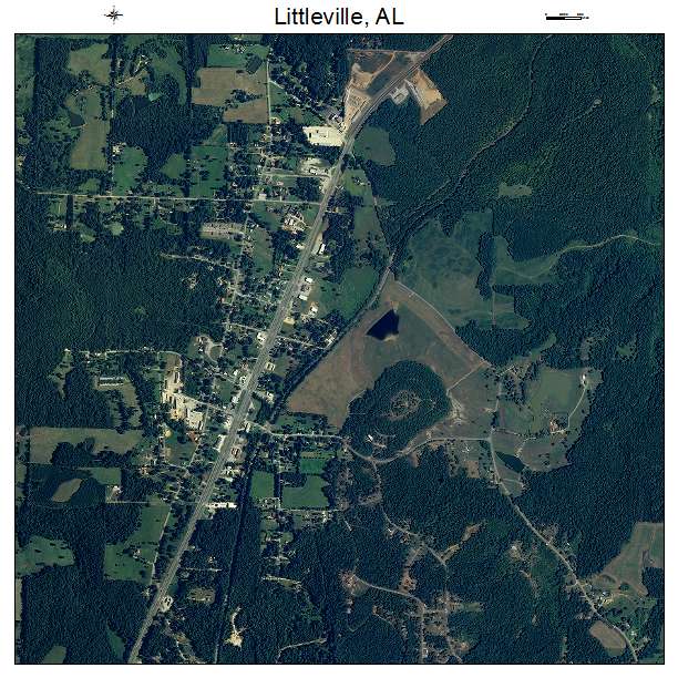 Littleville, AL air photo map
