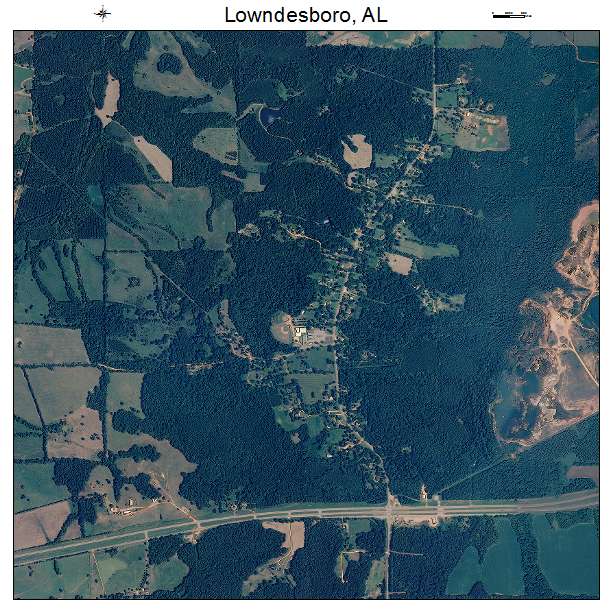 Lowndesboro, AL air photo map