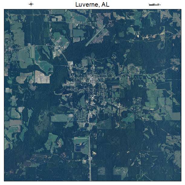 Luverne, AL air photo map