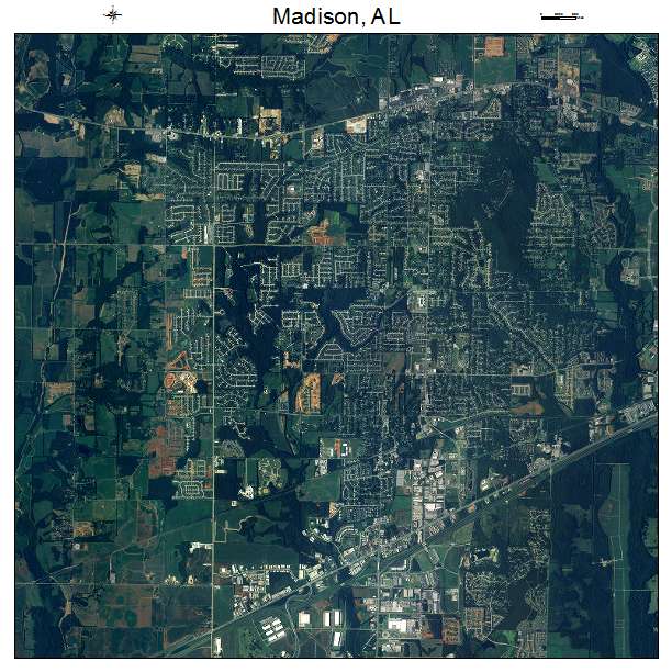 Madison, AL air photo map