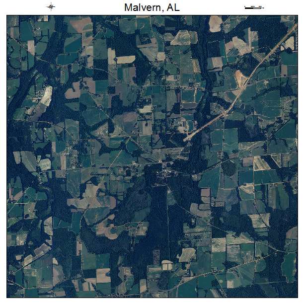 Malvern, AL air photo map