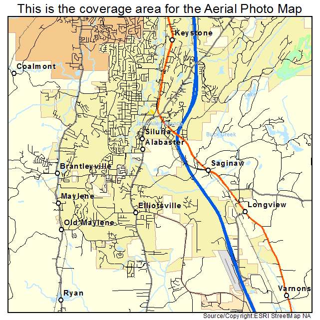 Alabaster, AL location map 