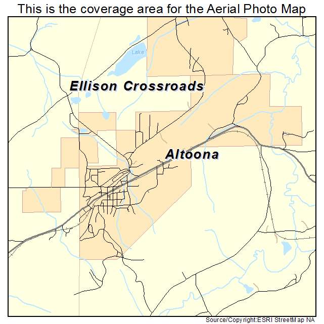 Altoona, AL location map 