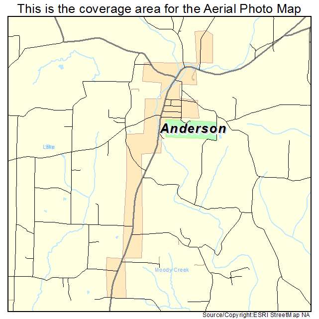 Anderson, AL location map 