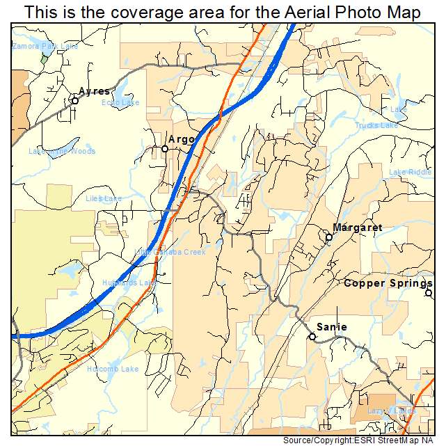 Argo, AL location map 
