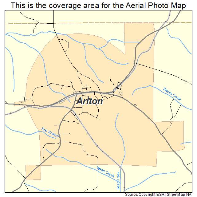 Ariton, AL location map 