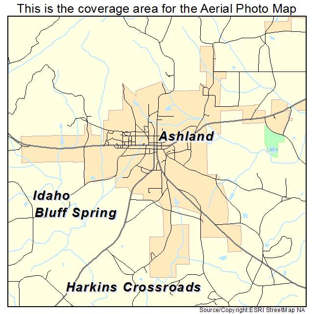 Ashland, AL location map 