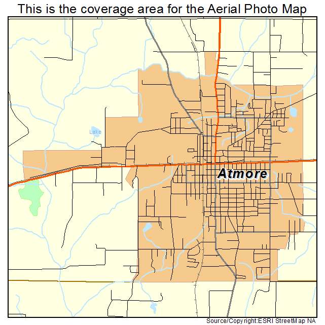 Atmore, AL location map 
