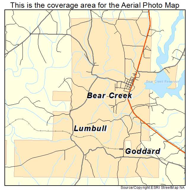 Bear Creek, AL location map 