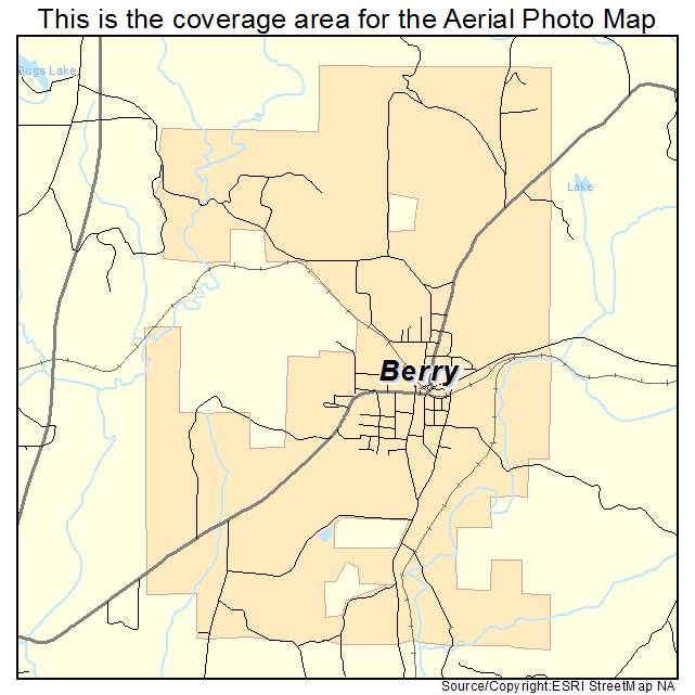 Berry, AL location map 