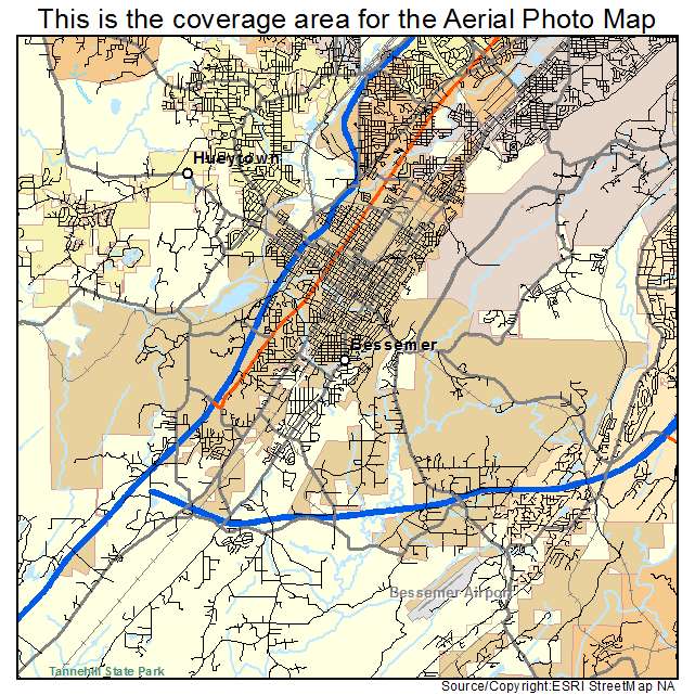 Bessemer, AL location map 