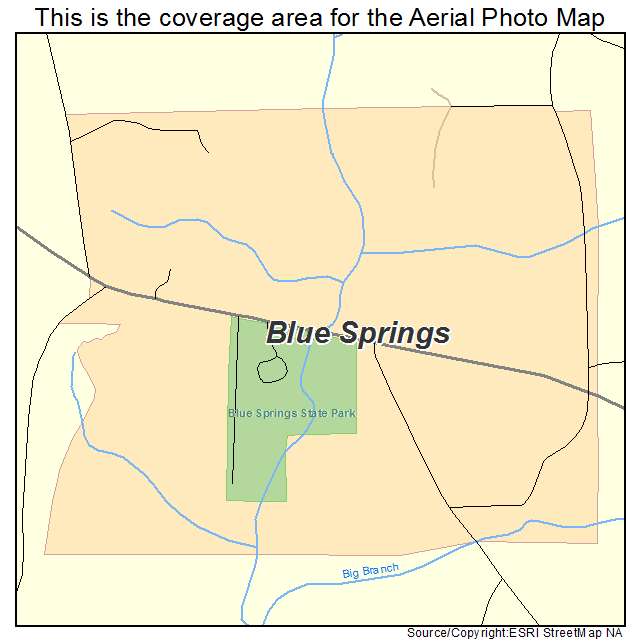 Blue Springs, AL location map 