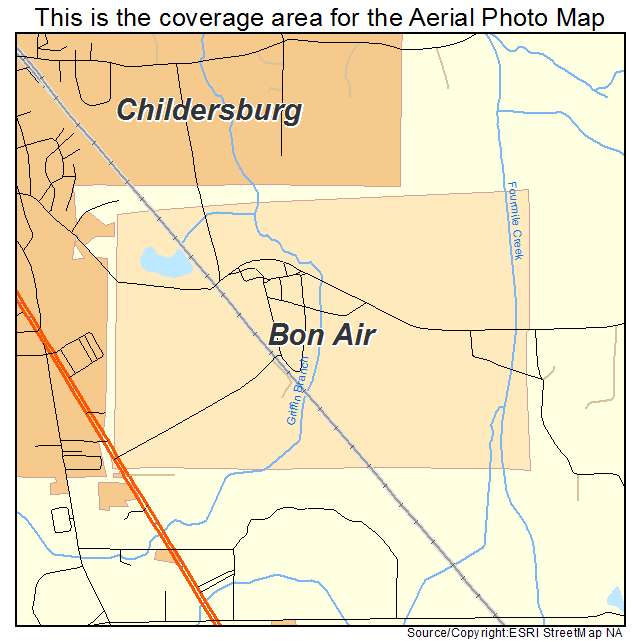 Bon Air, AL location map 