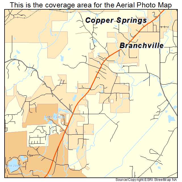 Branchville, AL location map 
