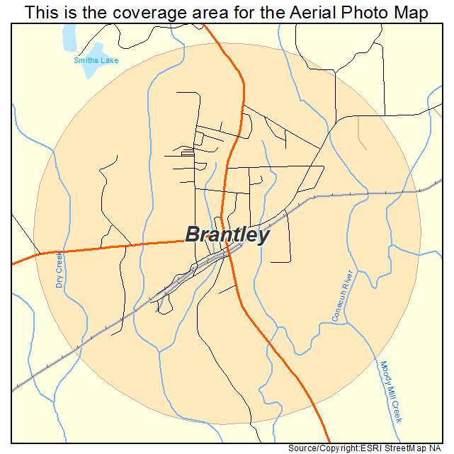 Brantley, AL location map 