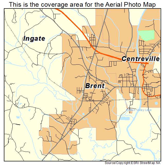 Brent, AL location map 