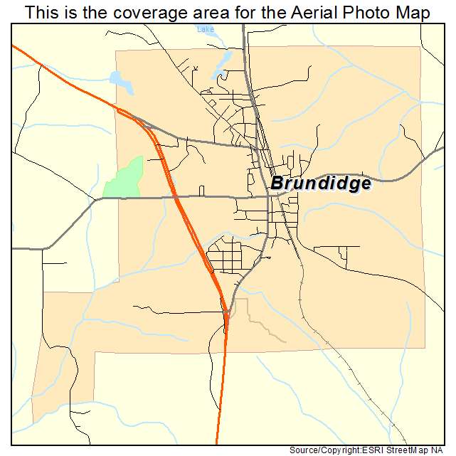 Brundidge, AL location map 