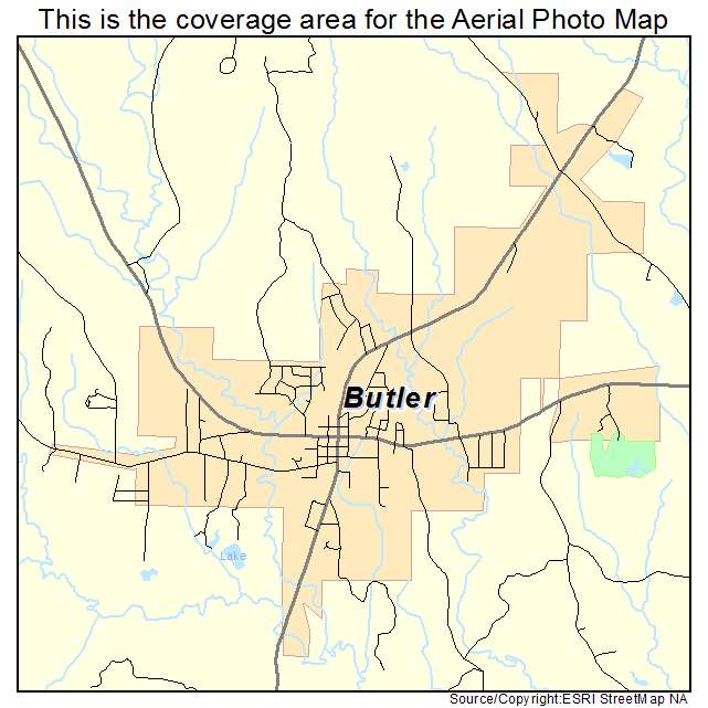 Butler, AL location map 