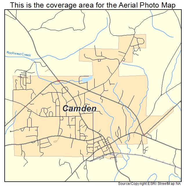 Camden, AL location map 