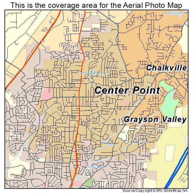 Center Point, AL location map 