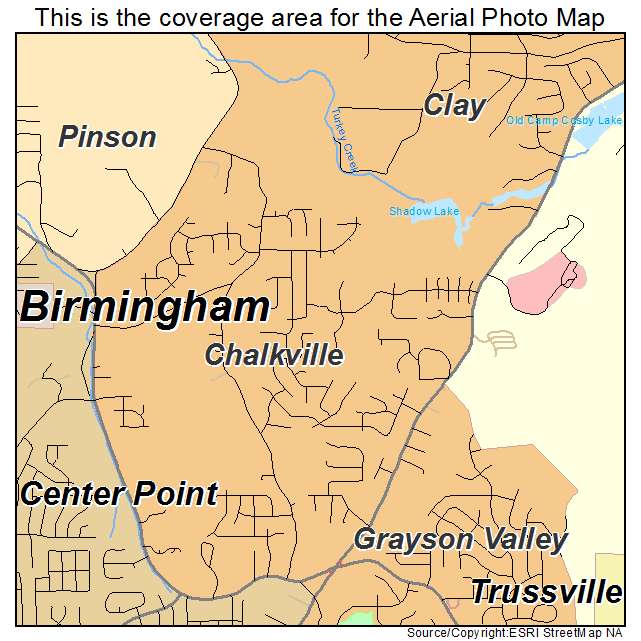Chalkville, AL location map 