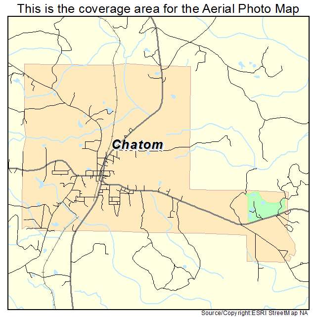 Chatom, AL location map 