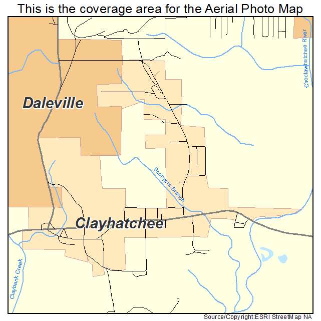 Clayhatchee, AL location map 