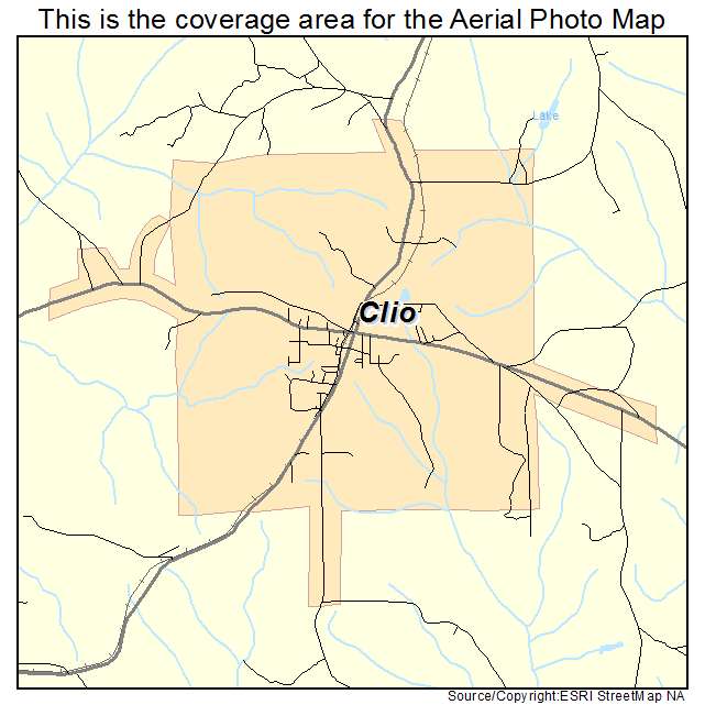 Clio, AL location map 