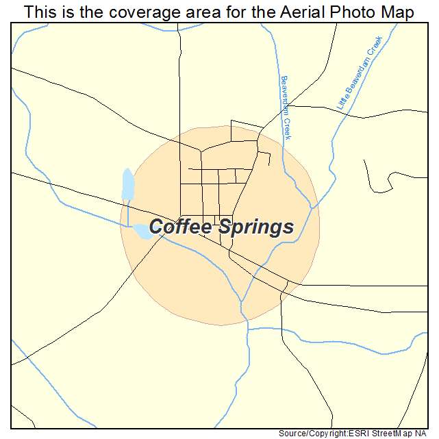 Coffee Springs, AL location map 
