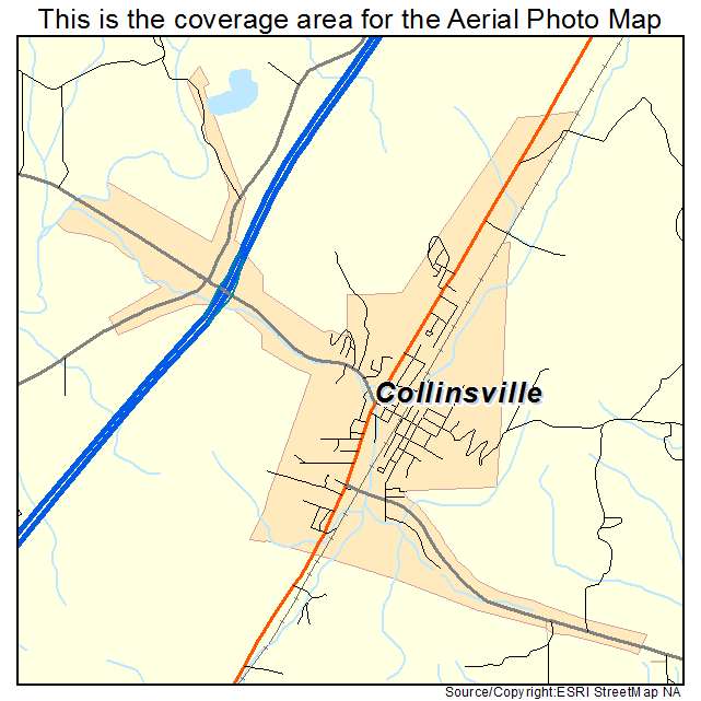Collinsville, AL location map 